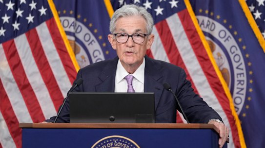 Fed Reserve chair Jerome Powell will speak at 6.30am AEDT.