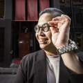 Lee Ho Fook owner-chef Victor Liong outside his favourite Melbourne restaurant, Flower Drum.