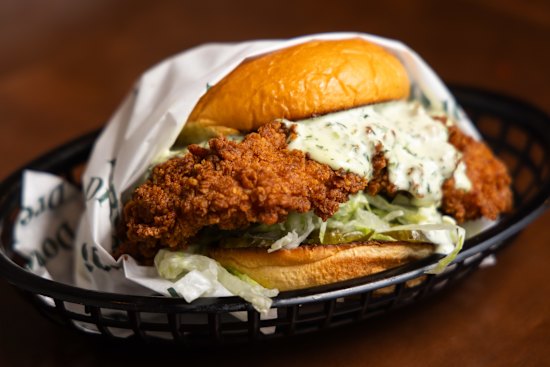 The OG sandwich with dill-flecked ranch sauce.