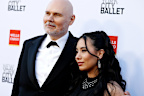 Corgan and Mendel pictured in 2024. The frontman said the age gap with his wife was an “advantage” in their marriage. 