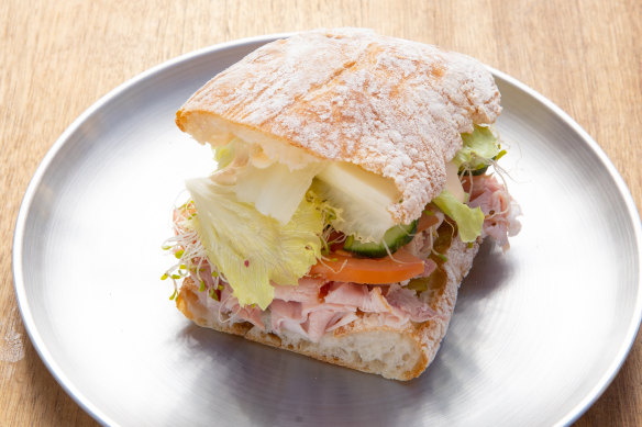 The ham sandwich.