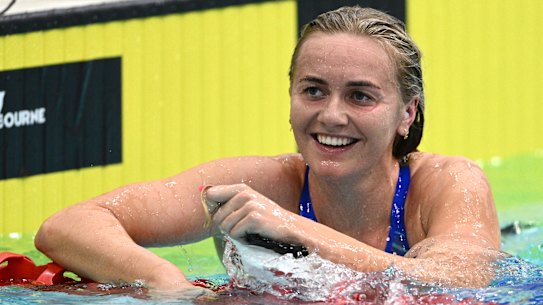 Ariarne Titmus are winning her 400m freestyle final on Tuesday evening at the Australian swim trials. 