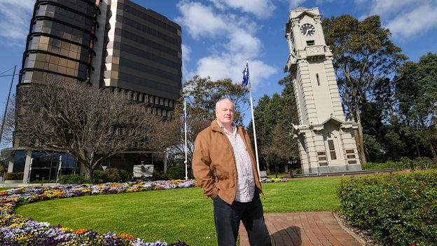 Lifelong Ringwood resident Russ Haines says locals have always cared deeply about the suburb’s iconic clock tower.