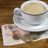 While diners in the UK would often leave their change as a tip, service charges are now commonly added to bills.