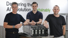 Firmus Technologies founders Oliver Curtis, Tim Rosenfield and Jonathan Levee in Singapore. 