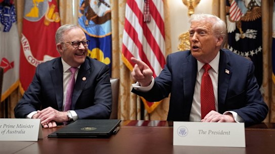 Prime Minister Anthony Albanese and President Donald Trump appeared to share a genuine camaraderie.