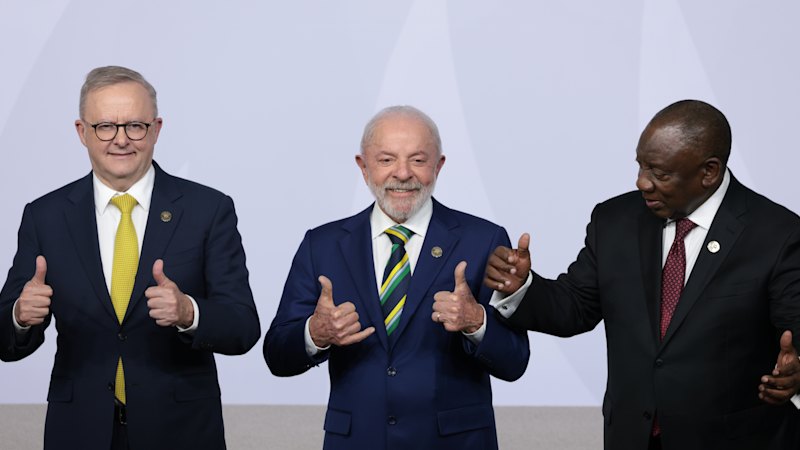 Albanese joins world leaders to defy Trump on climate change, free trade