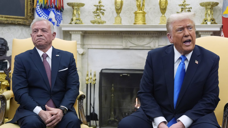 How Jordan’s king managed an awkward moment with Trump