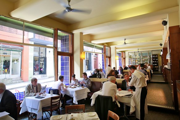 The Becco dining room, and its blue tiles, pictured in 2013.