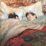 The painting, The Bed, by Toulouse Lautrec.