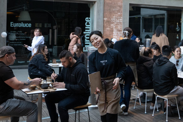 Many of our best restaurant service staff have trained in cafes such as Tento in Sydney’s Surry Hills.