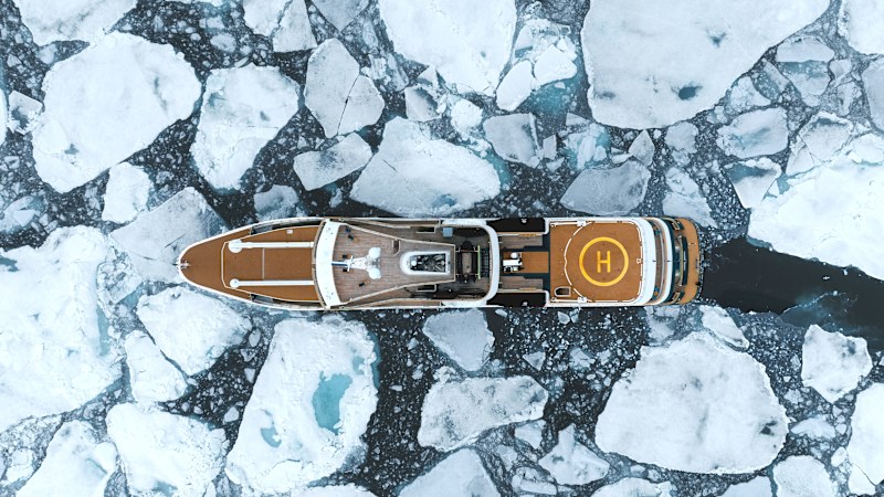 Walrus-spotting in the Arctic on a tech titan's former mega yacht