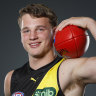 AFL draft first round as it happened: Tigers’ ‘Dusty-like’ pick; Blues like Jagga; Kangas make move on twin