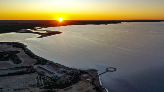 The proposed caravan and cabin development is on the foreshore of Direl, five kilometres north of the township of Sea Lake.