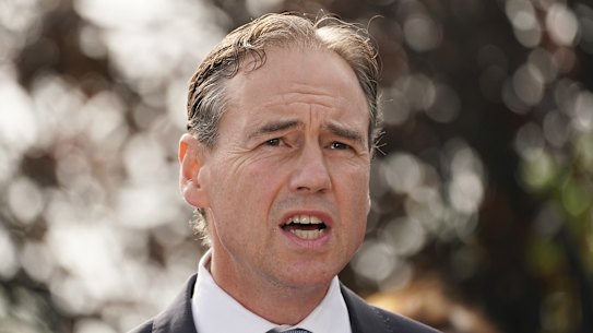 Australian Health Minister Greg Hunt.