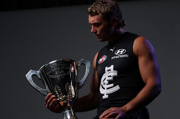 Carlton superstar Patrick Cripps is still pushing for his chance to hold the premiership cup aloft on the final day of the season.
