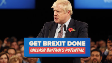 Is he worried about Corbyn or not? Britain's Prime Minister Boris Johnson.