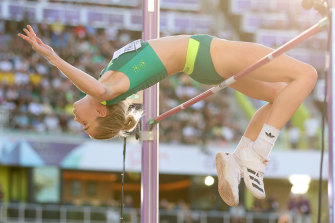 Eleanor Patterson at the World Athletics Championships in Oregon.