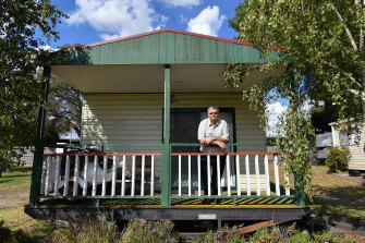 Leongatha caravan park resident of 32 years Lance Waller has never seen the park as quiet as it is now. 