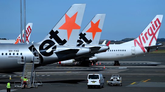 Qantas and Jetstar make up 65 per cent of the airline industry in Australia.