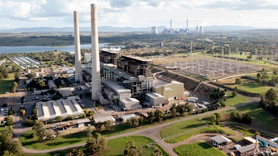 Aerial view of the Liddell Power Station.