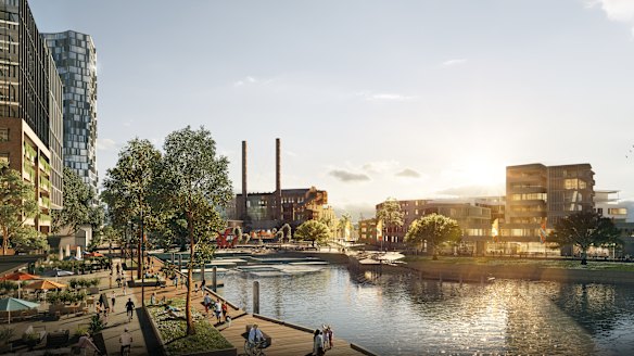 An artist’s impression of the White Bay makeover.