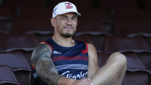 Sonny Bill Williams before training at the Sydney Cricket Ground on Monday.