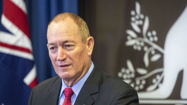 Fraser Anning has lost his seat in parliament in Saturday's election. 