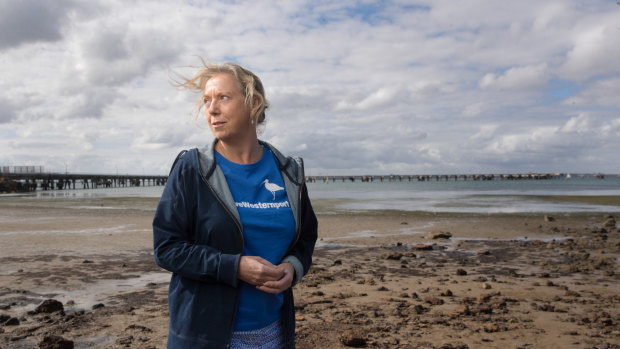 Save Westernport's Louise Page says the federal election has brought huge attention to her community group's campaign against AGL's plan for a floating gas hub in Western Port.