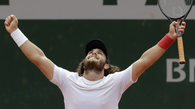 Argentina's Marco Trungelliti beats Bernard Tomic in the first round of the French Open.