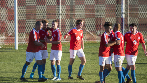 Canberra FC made it four wins in a row after thrashing the Cooma Tigers 7-2. 