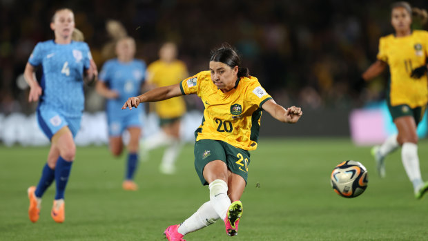 Sam Kerr’s wonder strike against England.