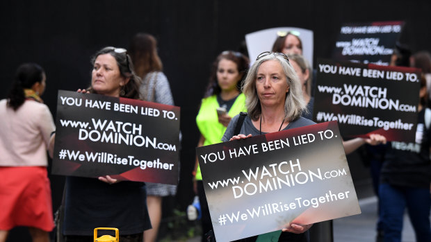 Animal rights protesters took to the streets of Sydney last year, carrying placards directing people to watch the Australian documentary Dominion, which depicts animal cruelty.