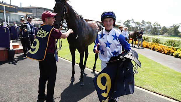 Jockey Zac Lloyd.
