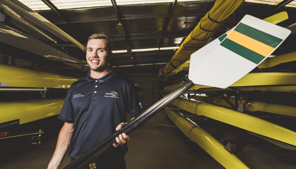 Australian rower Caleb Antill has his eyes set on becoming an Olympian at Tokyo 2020.