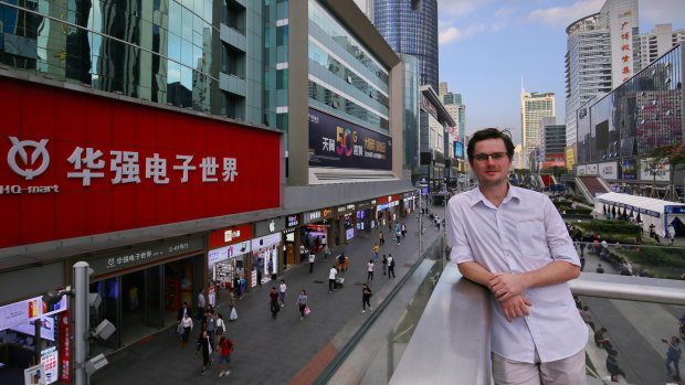 "You get things cheaper, you get things faster to market": Australian Mike Reed works as an engineer in Shenzhen.