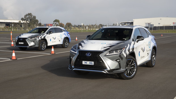 Lexus test vehicles use a 4G modem in the boot of the car to recieve warnings, but future cars will have this tech built in.