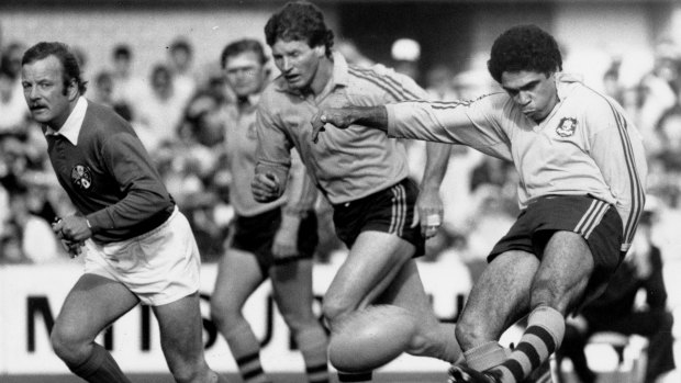 Unrivaled: Mark Ella playing against the All Blacks in 1984.