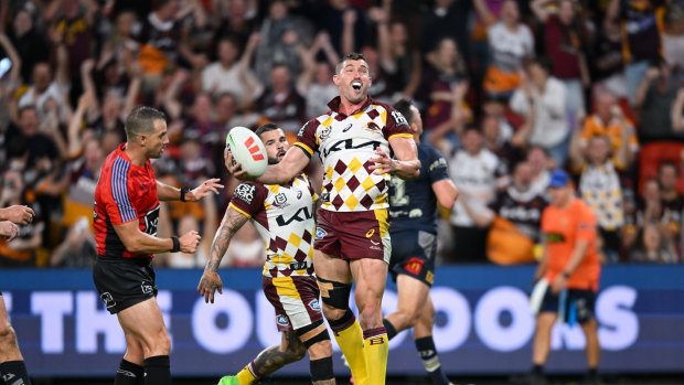Corey Oates is fourth on the list of all-time try scorers for the Brisbane Broncos.