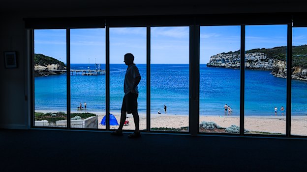The view from the Port Campbell Surf Lifesaving Club on a calm day. 