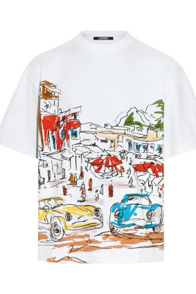 A Jacquemus “Largo” T-shirt is the latest item in Nathan McGuire’s wardrobe.