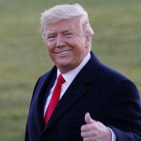 US President Donald Trump leaves the White House for a campaign trip to Battle Creek, Michigan as impeachment debate continues. 