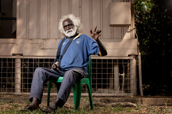 Originally from Wadeye, Timothy Dumoo now calls One Mile Dam his home. 