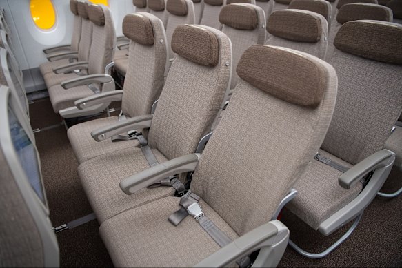 Economy seats feel tight despite their standard specs.