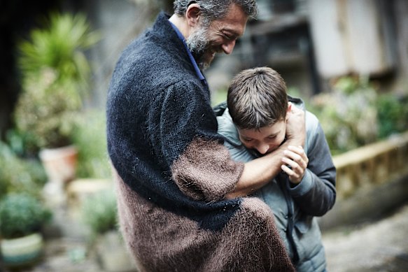 Vincent Cassell (left) in incongruous mohair, with Jeremy Chabriel in Partisan.