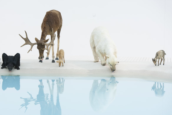 Cai Guo-Qiang, Heritage (detail) 2013, Animals: polystyrene, gauze, resin and hide. 