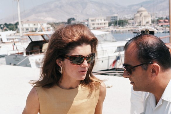 Channel Jackie Kennedy on a 1960s Grecian holiday with an oversized, tortoiseshell frame.