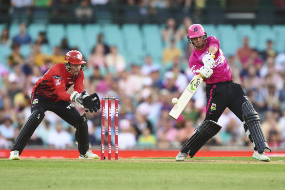 Josh Philippe in action for the Sixers against the Renegades.