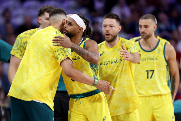 Patty Mills and his Boomers teammates were defeated by Serbia, ranked fourth in the world, on Tuesday night.