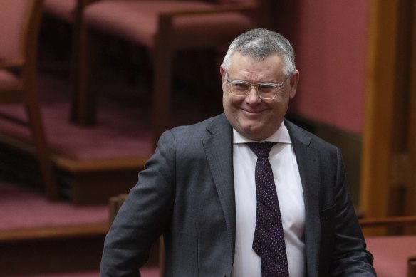 Workplace Relations Minister Murray Watt in the Senate today.